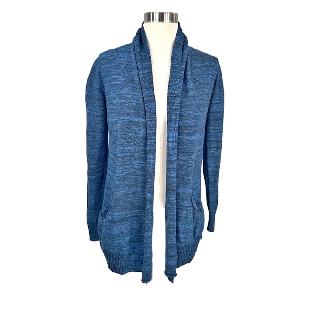 Aritzia Wilfred Flaubert Blue Silk Cashmere Open Cardigan - Picture 2 of 11